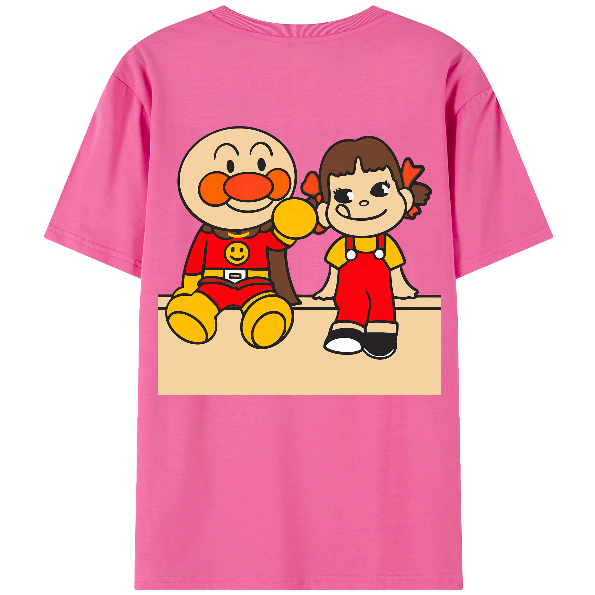 （画像用） アンパンマン Anpanman レディース半袖Tシャツ(バックプリント)